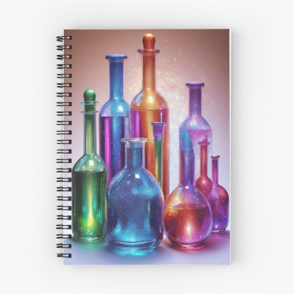 Aperçu de l'œuvre Bouteilles colorées créée et vendue par Yelenaapen.