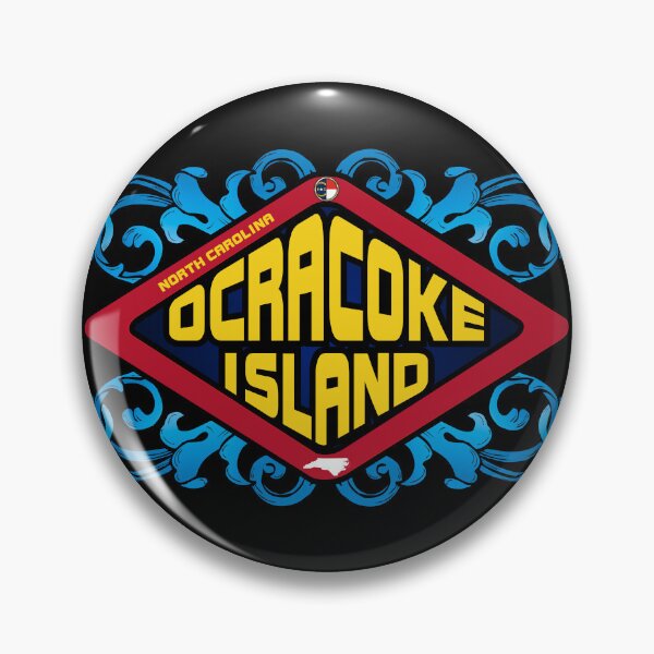 Item preview, Ocracoke Island North Carolina emblem retro sign designed and sold by studioss76.