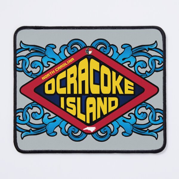 Item preview, Ocracoke Island North Carolina emblem retro sign designed and sold by studioss76.