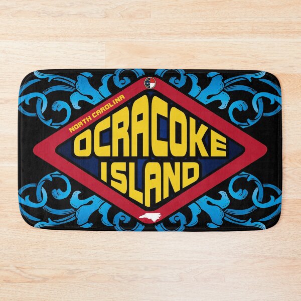 Item preview, Ocracoke Island North Carolina emblem retro sign designed and sold by studioss76.