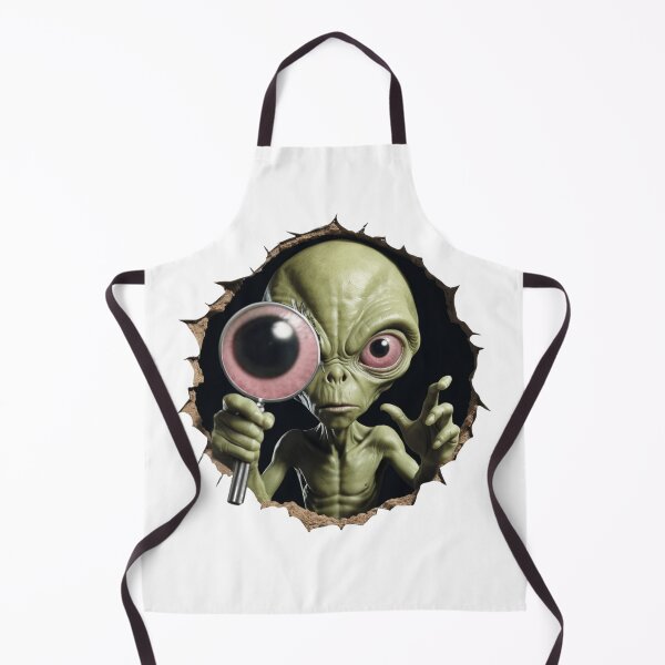 Item preview, Alien Investigation: Earth Under magnifying glass - Funny Ufo memes designed and sold by AleksKos.