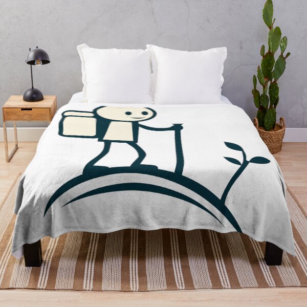 Item preview, Minimalist Hiking Adventure Character Design designed and sold by quibrak.