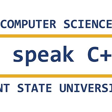 Artwork thumbnail, I Speak C++ by KentStateCS