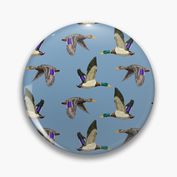 Item preview, Pair of Mallard Ducks in Flight - Nature Wildlife Art designed and sold by Phat Dog Designs .