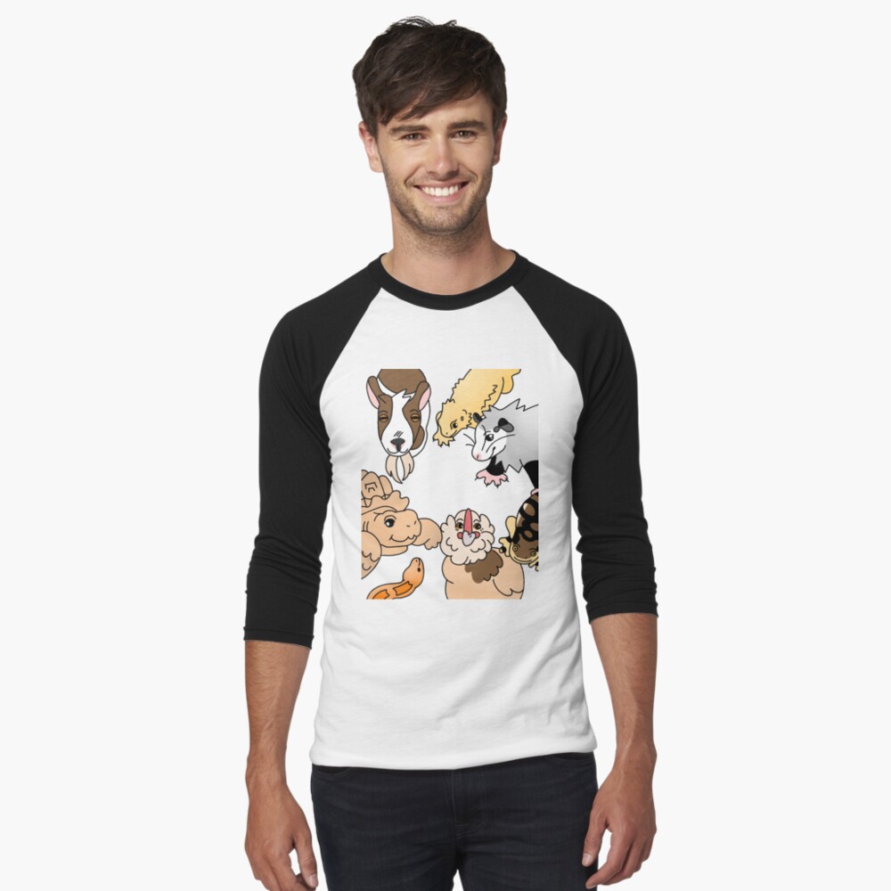 Vista previa del artículo con la obra «Camiseta ¾ estilo béisbol», diseñado y vendido por MaddySwag.