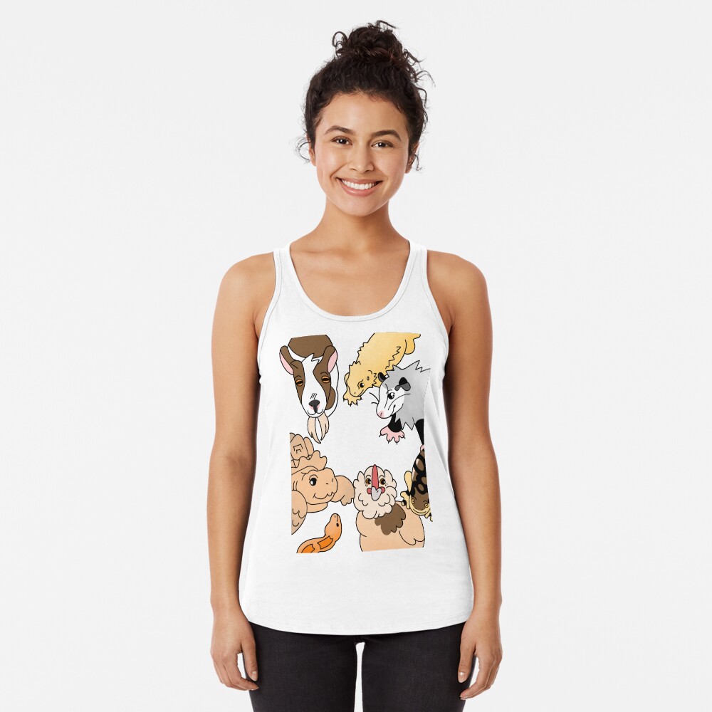 Vista previa del artículo con la obra «Camiseta con espalda nadadora», diseñado y vendido por MaddySwag.