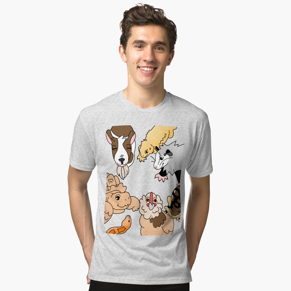 Vista previa del artículo con la obra «Camiseta de tejido mixto», diseñado y vendido por MaddySwag.