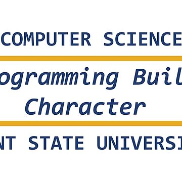 Artwork thumbnail, Programming Builds Character by KentStateCS