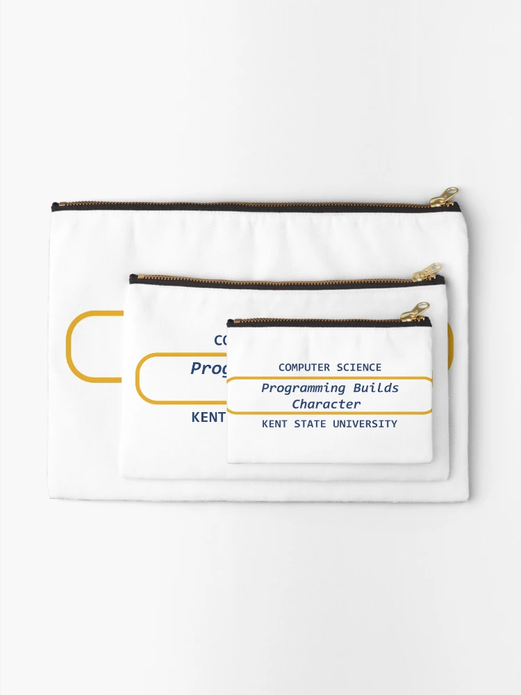 Thumbnail 2 of 4, Zipper Pouch, Programming Builds Character designed and sold by KentStateCS.