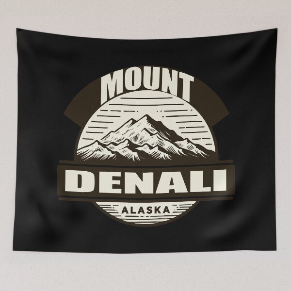 Item preview, Mount Denali Alaska Retro designed and sold by TomFrontierArt.