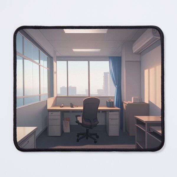 Item preview, An empty office during sunrise designed and sold by Sakura-S-Garden.