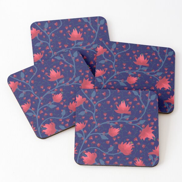 Item preview, Tangled Vines and Flowers (Navy) designed and sold by AmberAzbell.