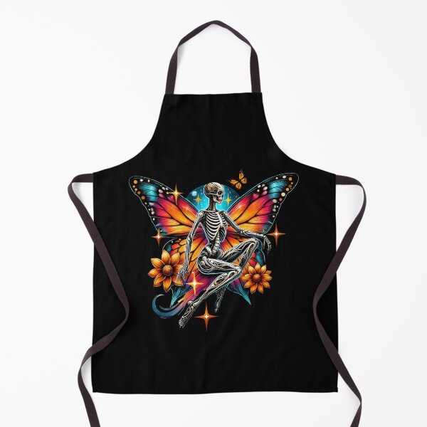 Item preview, Mystical Skeleton Butterfly Fairy | Cosmic Gothic Fantasy Artwork  designed and sold by DrawHandArt.