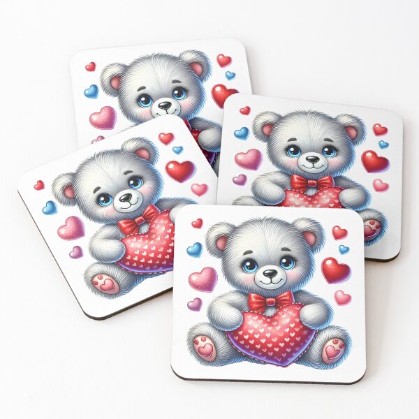 Item preview, Adorable teddy bear with a heart full of love designed and sold by JonysCreativeDesigns.