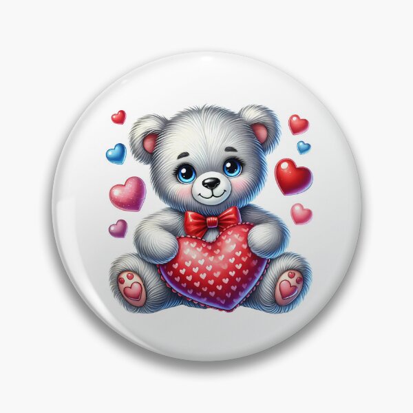 Item preview, Adorable teddy bear with a heart full of love designed and sold by JonysCreativeDesigns.