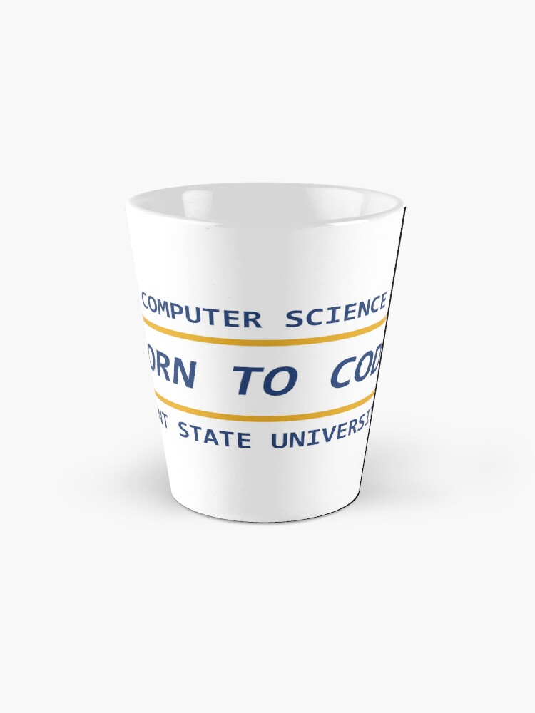 Thumbnail 2 of 4, Coffee Mug, Born to Code designed and sold by KentStateCS.