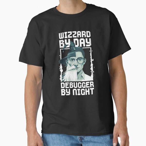 Item preview, Wizard by Day - Debugger by Night designed and sold by AnAzArt.