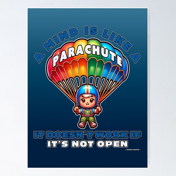 Item preview, A Mind Is Like a Parachute designed and sold by Nomadic Spirit Studios.