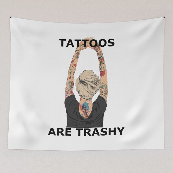 Item preview, Tattoos Are Trashy designed and sold by BookBiffle.