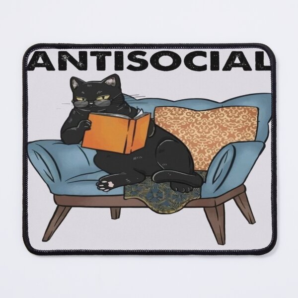 Item preview, Funny Cat Picture "I´m Not Atntisocial I´m Anti-Stupid´ designed and sold by Massimo dutti05.