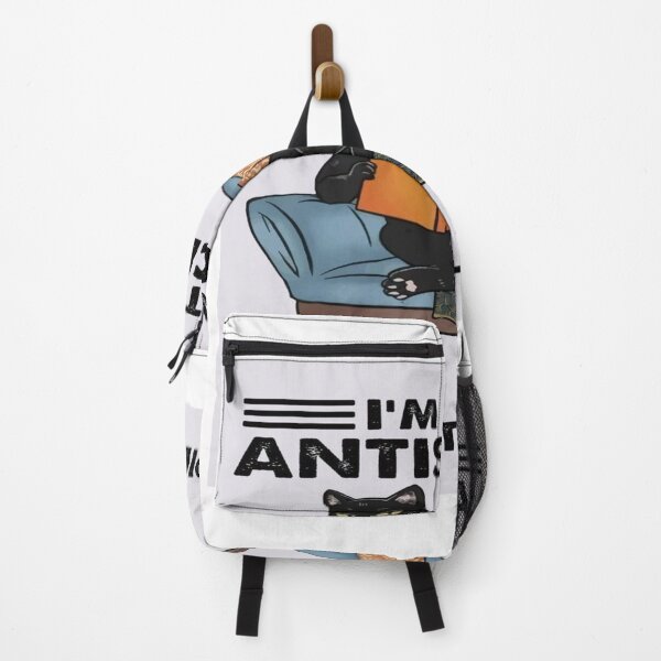 Item preview, Funny Cat Picture "I´m Not Atntisocial I´m Anti-Stupid´ designed and sold by Massimo dutti05.