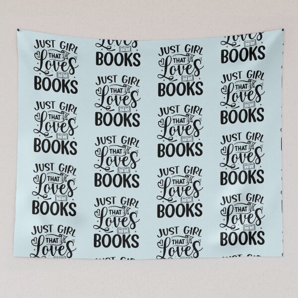 Item preview, Just a girl who loves books designed and sold by mayralejandrat.