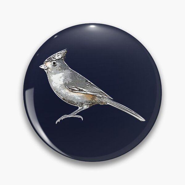 Item preview, Black-crested Titmouse White Alternate Design  designed and sold by designsasstultd.