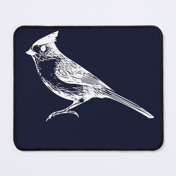 Item preview, Black-crested Titmouse White Design  designed and sold by designsasstultd.