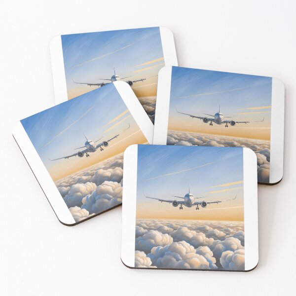Item preview, Vuelo a gran altitud: ilustración de nubes y cielo de ensueño designed and sold by EMairplanes.