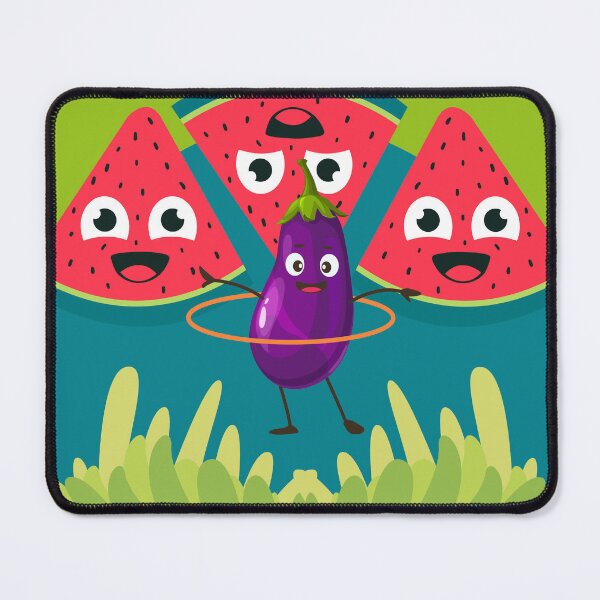 Item preview, Watermelons Playing With Eggplant Dancing Hula-Hula designed and sold by Ciervo Primavera.