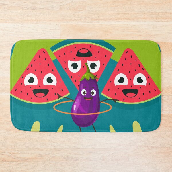 Item preview, Watermelons Playing With Eggplant Dancing Hula-Hula designed and sold by Ciervo Primavera.