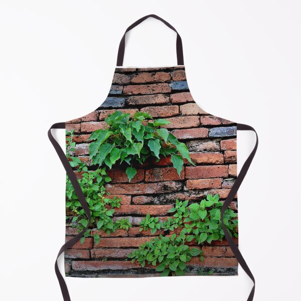 Item preview, Very Green Foliage Growing Out of Old Red-Brick Wall designed and sold by CountyKent.