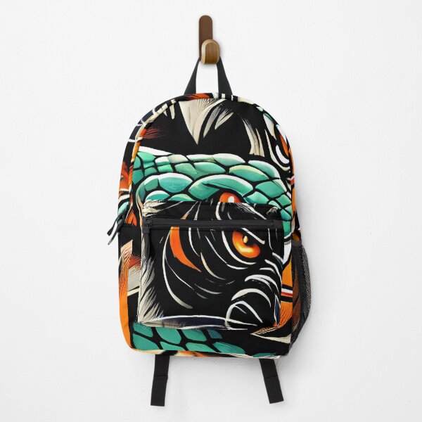 Item preview, Fierce Tiger and Snake Battle – Wild Jungle Predator Illustration Art designed and sold by DrawHandArt.