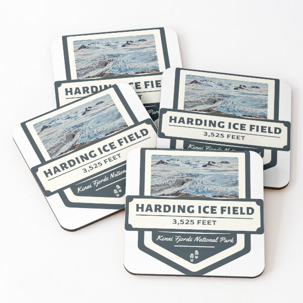Item preview, Harding Ice Field - Trail Badge designed and sold by The Wandering Bookworm.