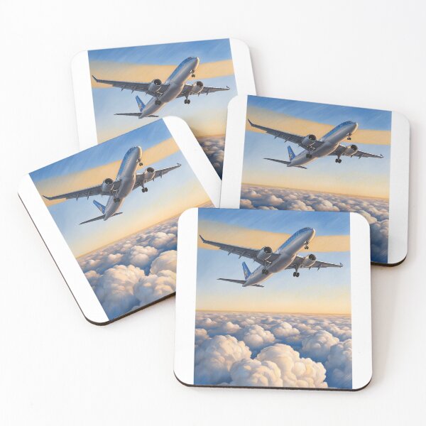 Item preview, Ascending Flight – Airplane Climbing Above the Clouds designed and sold by EMairplanes.