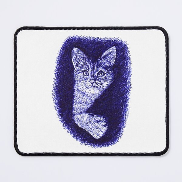 Item preview, Ink art, pen drawing of a cat designed and sold by DipakSonarArt.