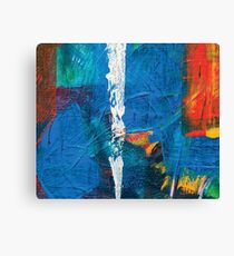 the white line, abstract acrylic painting Canvas Print