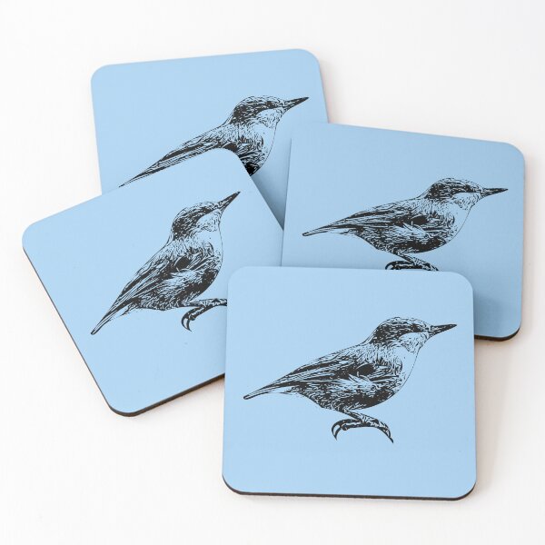 Item preview, Brown-headed Nuthatch Black Design  designed and sold by designsasstultd.