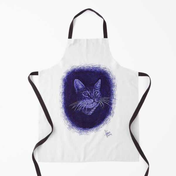 Item preview, Ink art- cat drawing, pen drawing of a cat designed and sold by DipakSonarArt.
