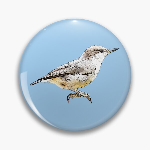 Item preview, Brown-headed Nuthatch Black Alternate Design  designed and sold by designsasstultd.