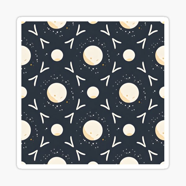 Item preview, Celestial Moon & Stars Pattern – Modern Boho Decor designed and sold by CelestialAllure.