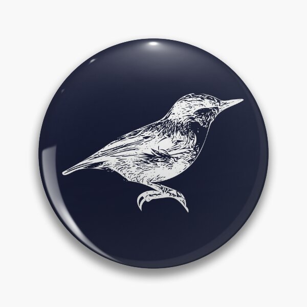 Item preview, Brown-headed Nuthatch White Design  designed and sold by designsasstultd.