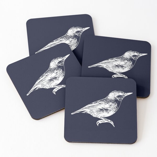 Item preview, Brown-headed Nuthatch White Design  designed and sold by designsasstultd.
