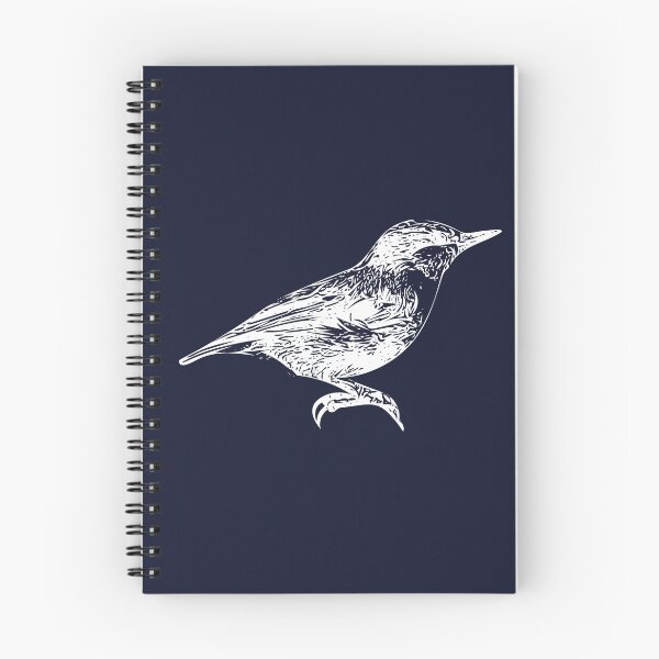 Item preview, Brown-headed Nuthatch White Design  designed and sold by designsasstultd.