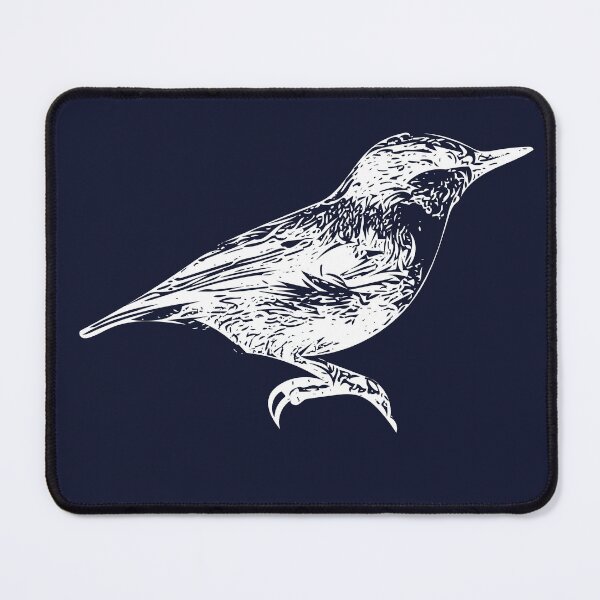 Item preview, Brown-headed Nuthatch White Design designed and sold by designsasstultd.