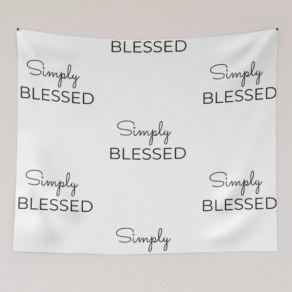 Item preview, Simply blessed, positive self-love quote designed and sold by Merchattack.