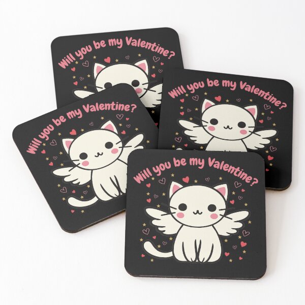 Item preview, Will You Be My Valentine Cat Cute Gifts for Girl Boy designed and sold by LenkaStark.