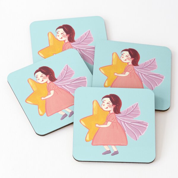 Item preview, Fairygirl with star illustration designed and sold by sujeefineart.