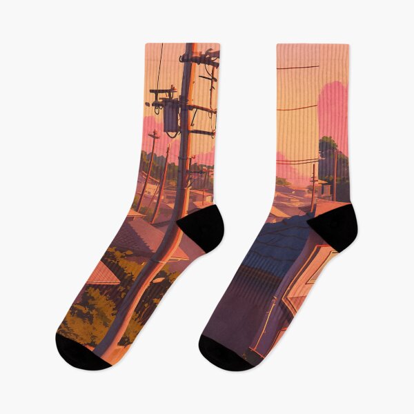 Item preview, Lofi Aesthetic Suburban Sunset designed and sold by bapupa.