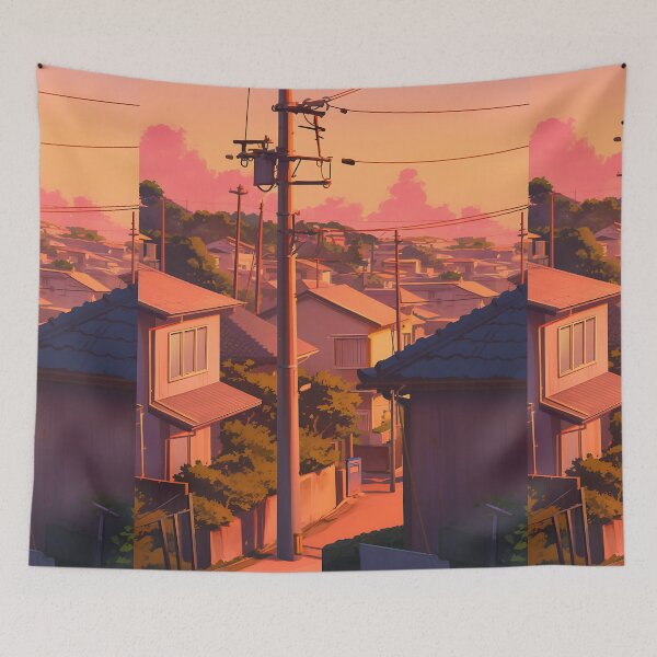Item preview, Lofi Aesthetic Suburban Sunset designed and sold by bapupa.